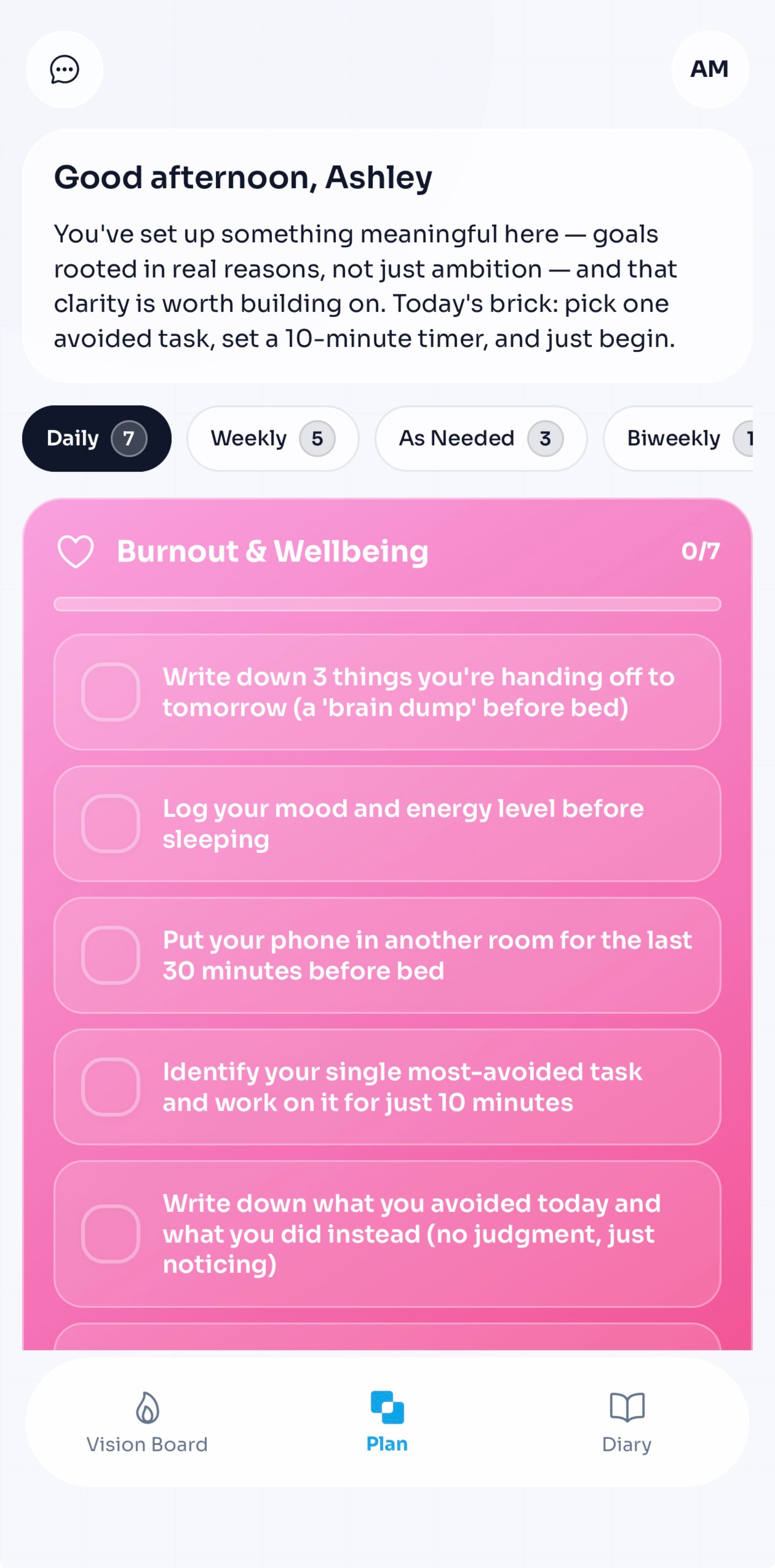 Dashboard screenshot